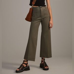 Maeve Colette Wide Leg Ponte Pants size 32/14 in Green